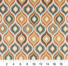 10019-01 Abstract & Geometric nan Orange & Rust Charlotte Select