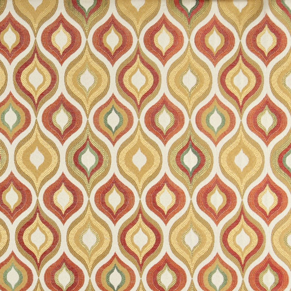 10019-03 Abstract & Geometric nan Gold & Yellow,Orange & Rust Charlotte Select
