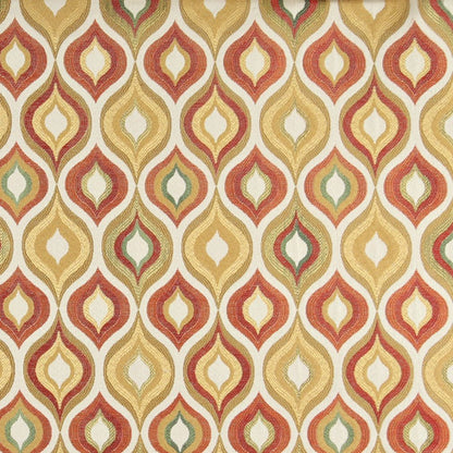 10019-03 Abstract & Geometric nan Gold & Yellow,Orange & Rust Charlotte Select