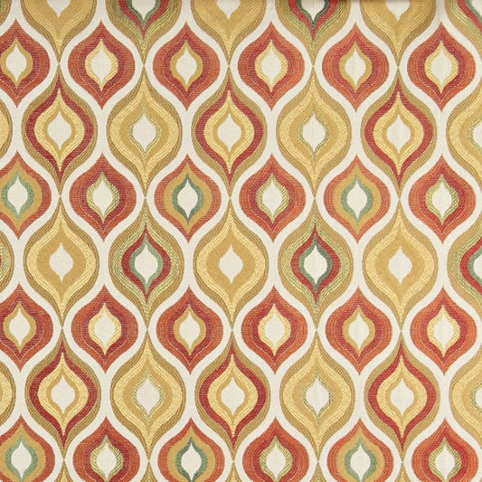 10019-03 Abstract & Geometric nan Gold & Yellow,Orange & Rust Charlotte Select