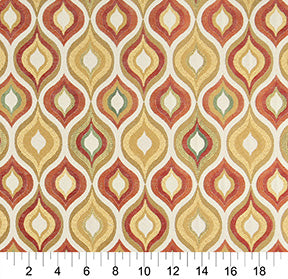 10019-03 Abstract & Geometric nan Gold & Yellow,Orange & Rust Charlotte Select