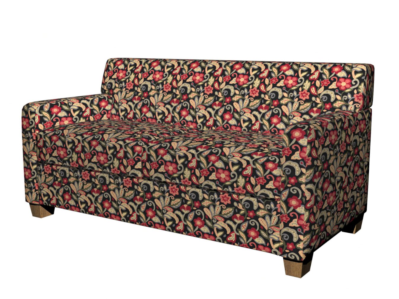10023-03 Floral nan Black,Red & Burgundy Charlotte Select