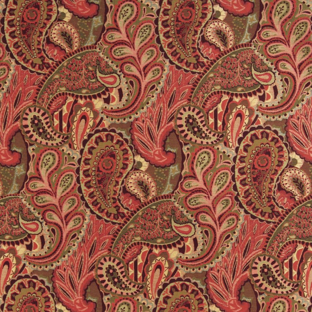 10024-02 Paisley nan Red & Burgundy Charlotte Select