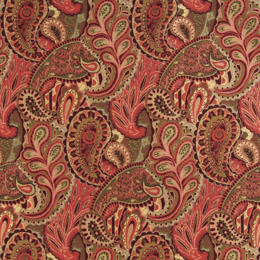 10024-02 Paisley nan Red & Burgundy Charlotte Select