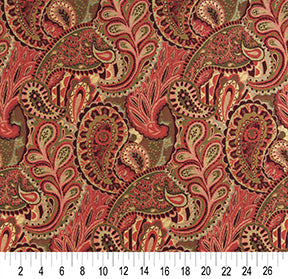 10024-02 Paisley nan Red & Burgundy Charlotte Select