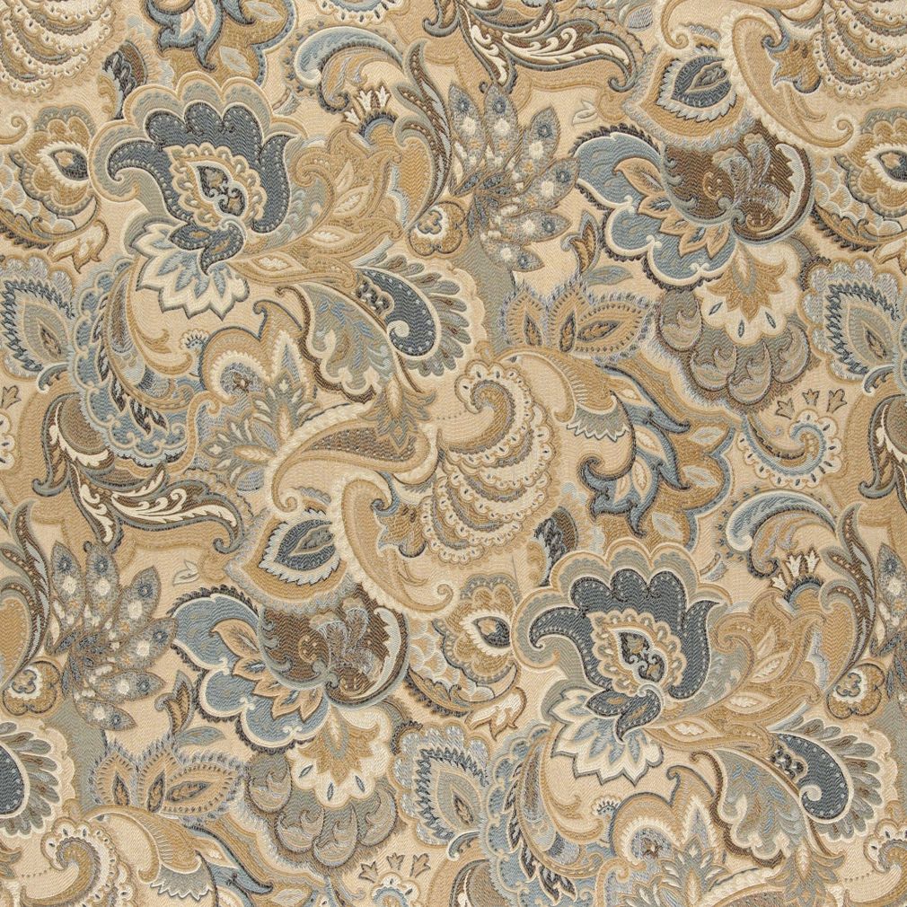 10025-01 Paisley nan Aqua & Teal Charlotte Select