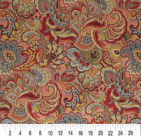 10025-02 Paisley nan Orange & Rust,Red & Burgundy Charlotte Select