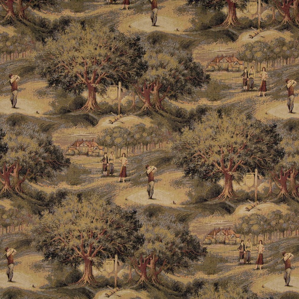1003 Novelty Edinbourgh Green Charlotte Fabrics