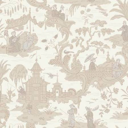 100/8039-CS CHINESE TOILE Neutral Cole & Son Wallpaper