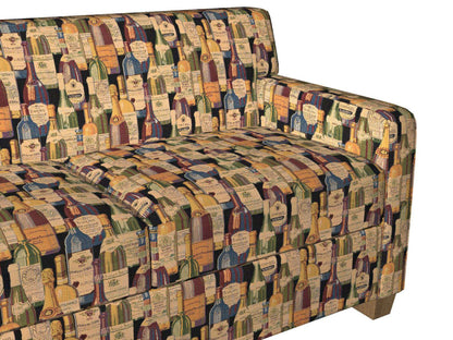 1009 Novelty Wine Cellar Green,Red & Burgundy Charlotte Fabrics