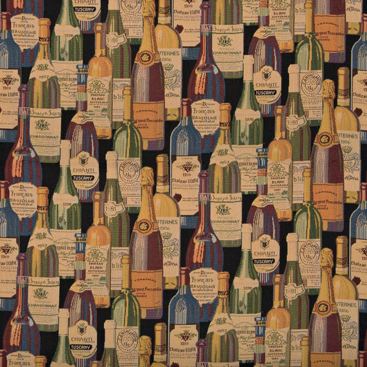 1009 Novelty Wine Cellar Green,Red & Burgundy Charlotte Fabrics