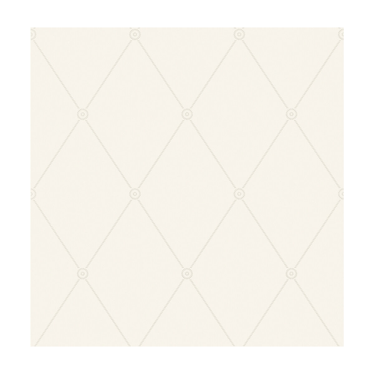 100/13060-CS LARGE GEORGIAN ROPE TRELLIS Ivory Cole & Son Wallpaper