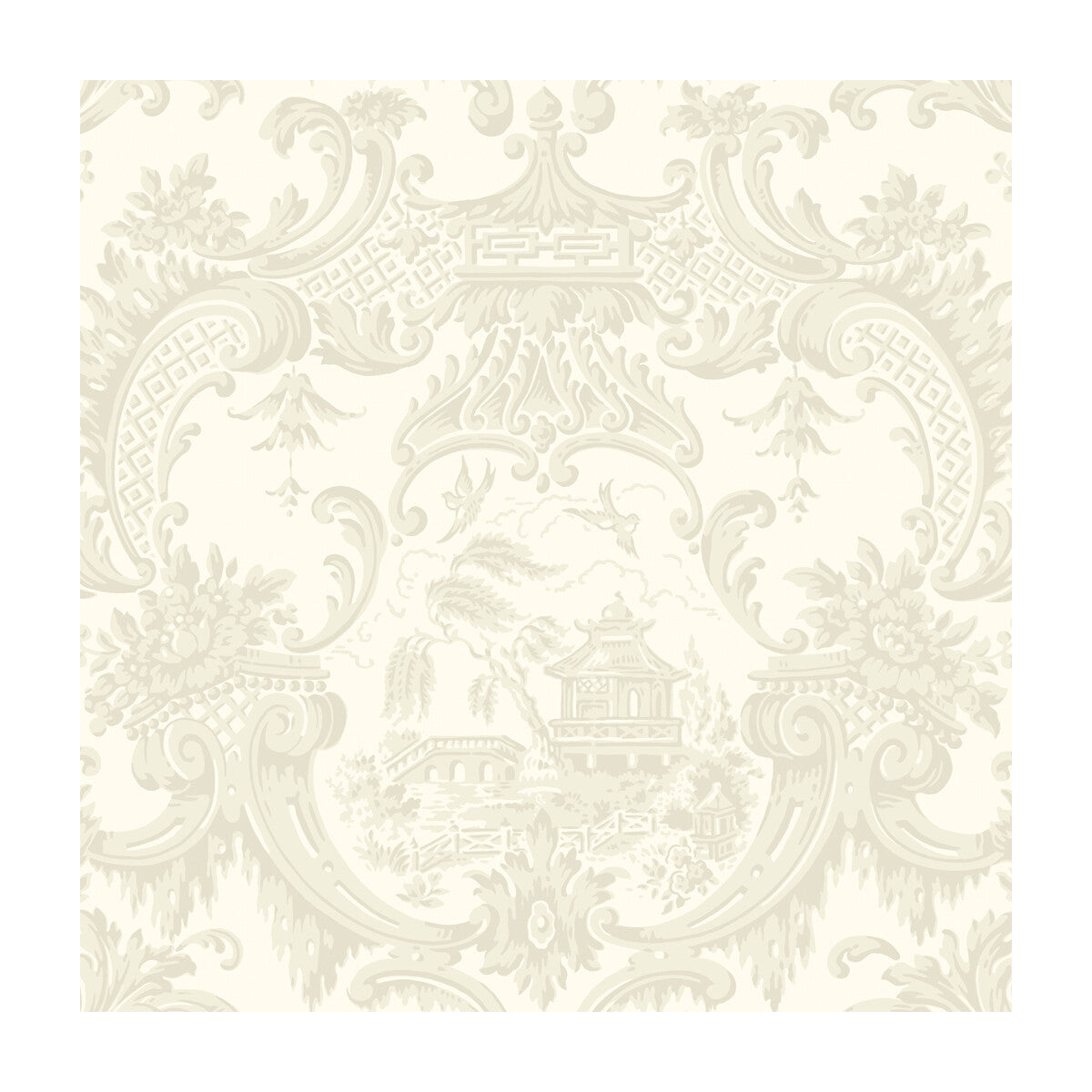 100/3010-CS CHIPPENDALE CHINA Ivory Cole & Son Wallpaper