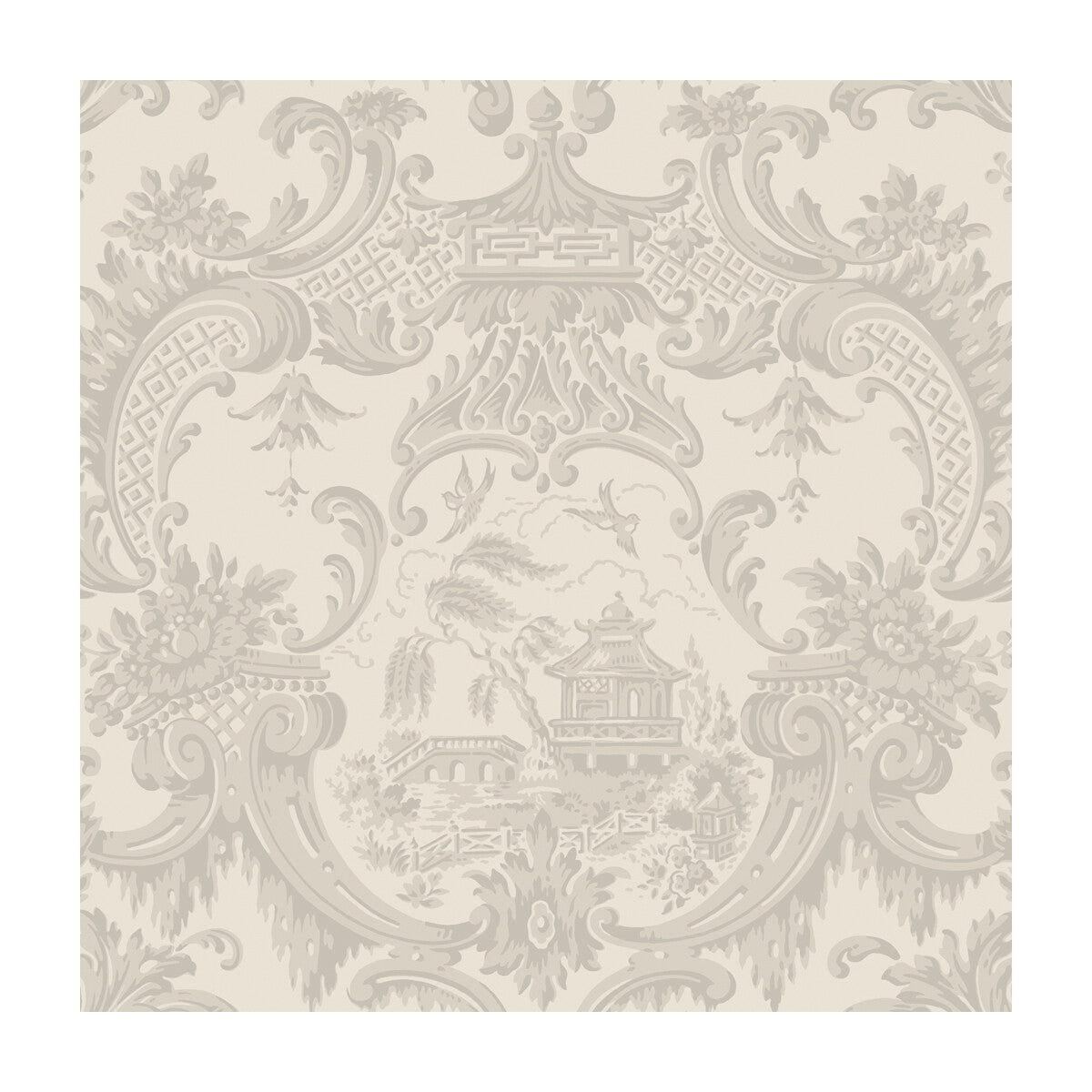 100/3012-CS CHIPPENDALE CHINA Linen Cole & Son Wallpaper