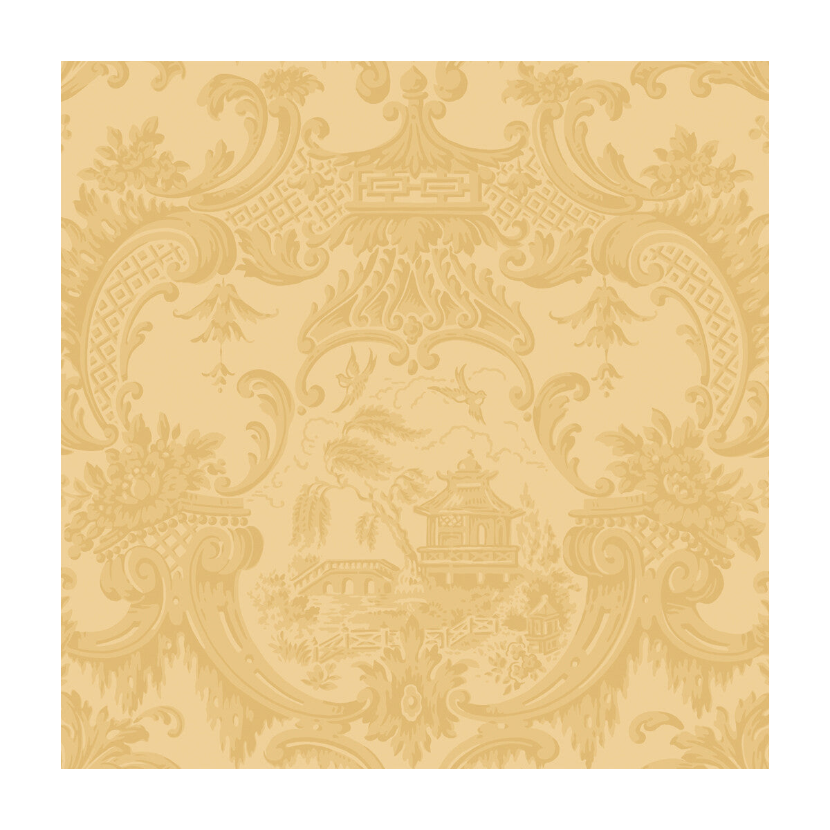 100/3014-CS CHIPPENDALE CHINA Yellow Cole & Son Wallpaper