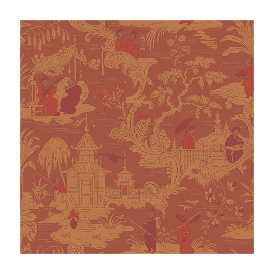 100/8041-CS CHINESE TOILE Red Cole & Son Wallpaper