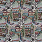 1011 Novelty Aqua & Teal,Green Charlotte Fabrics Tapestry,Woven Patterns