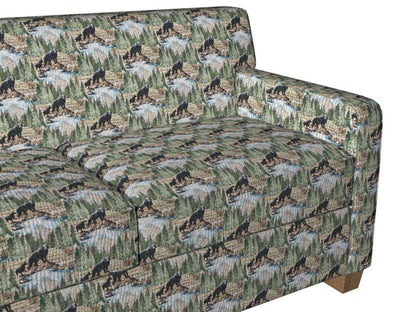 1019 Novelty Habitat Black,Green Charlotte Fabrics