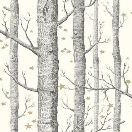 103/11050-CS WOODS & STARS Black and White Cole & Son Wallpaper