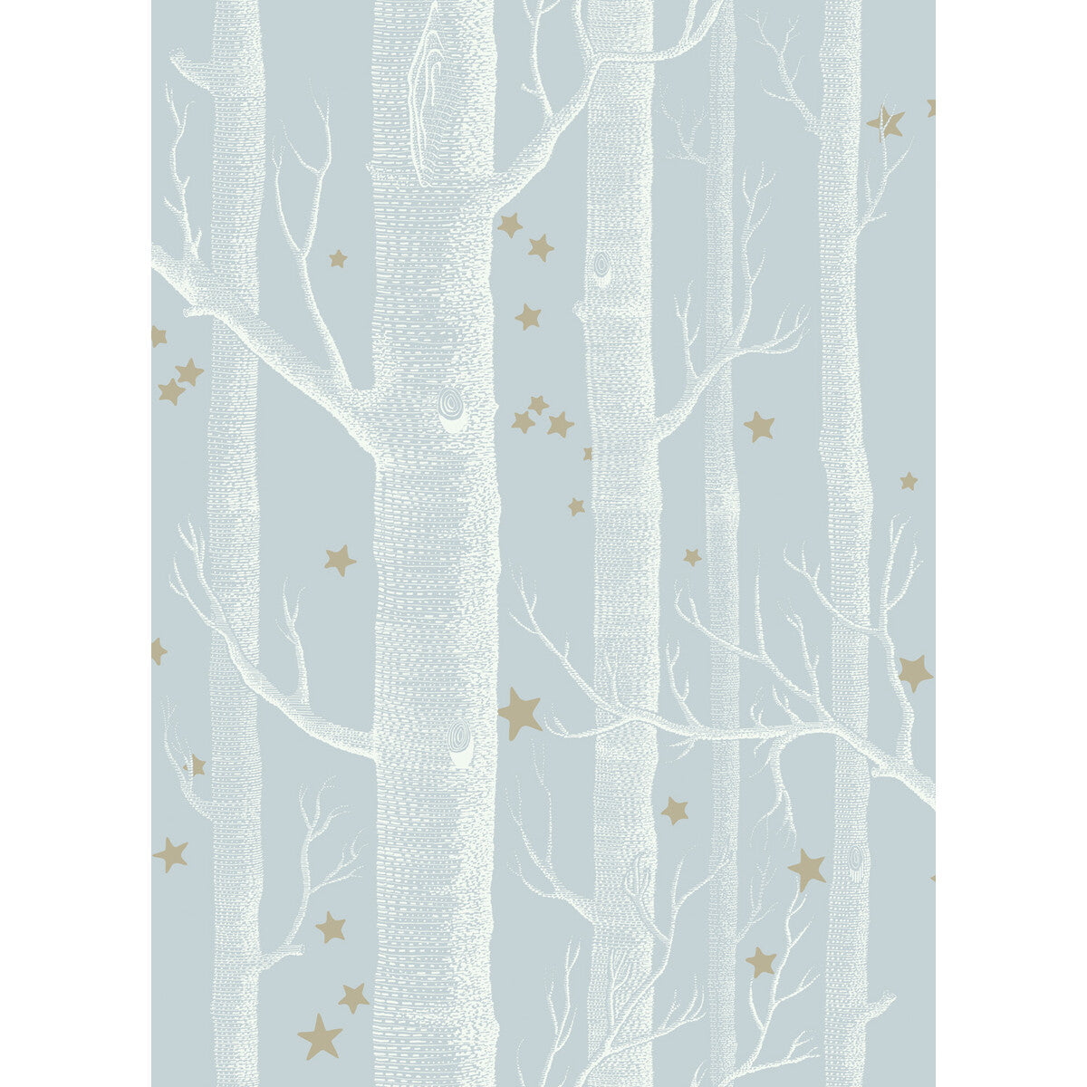 103/11051-CS WOODS & STARS Powder Blue Cole & Son Wallpaper