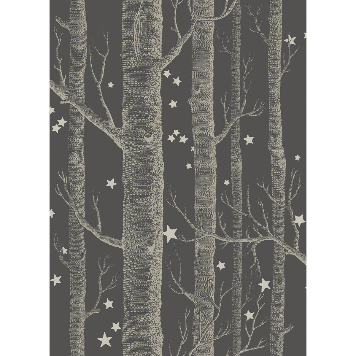 103/11053-CS WOODS & STARS Charcoal Cole & Son Wallpaper