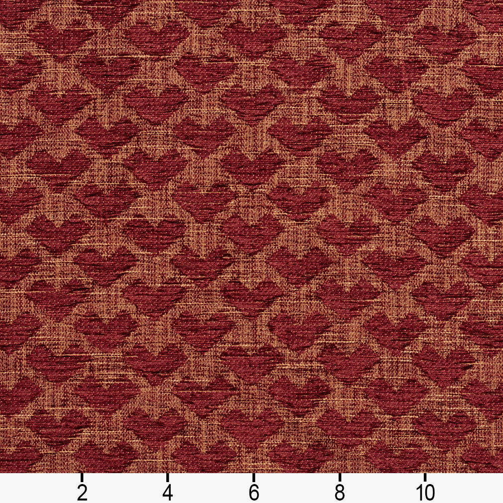 10470-10 Abstract & Geometric,Small Scale nan Red & Burgundy Charlotte Select