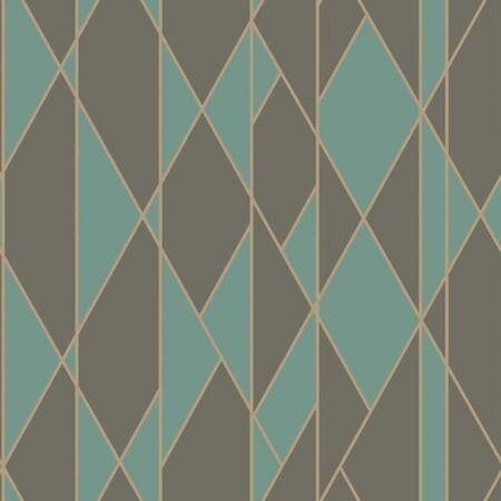 105/11048-CS OBLIQUE Teal And Black Cole & Son Wallpaper