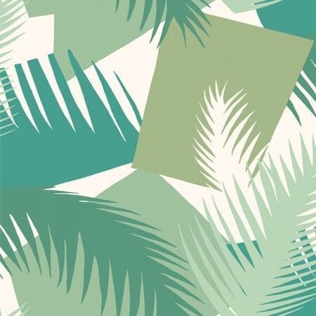 105/8037-CS DECO PALM Green Cole & Son Wallpaper