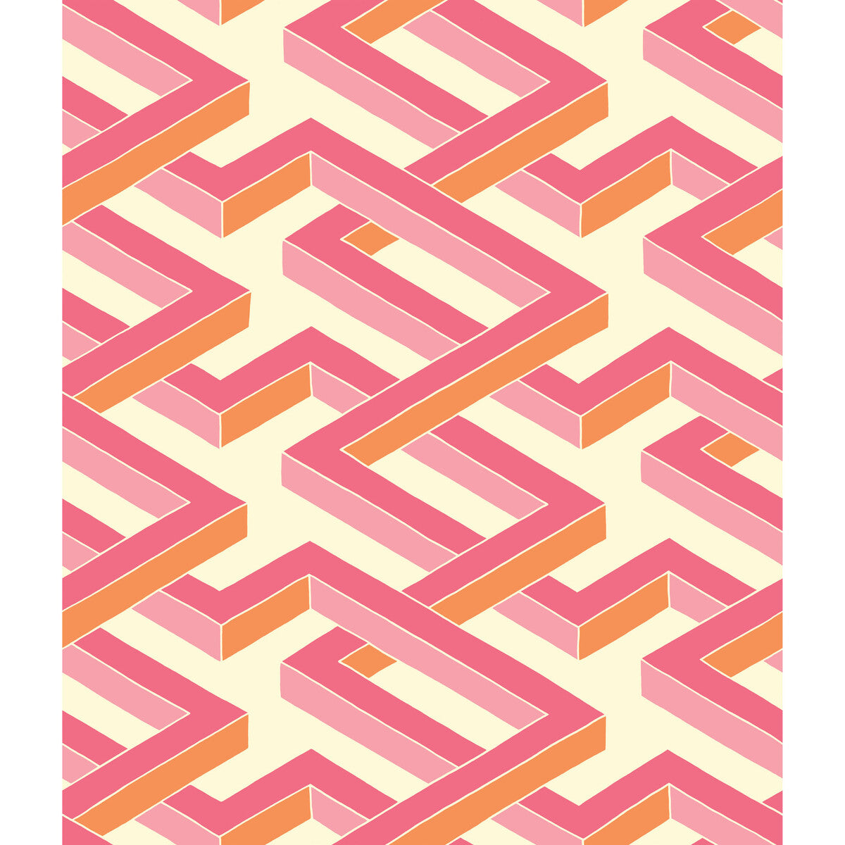 105/1004-CS LUXOR Pink Cole & Son Wallpaper
