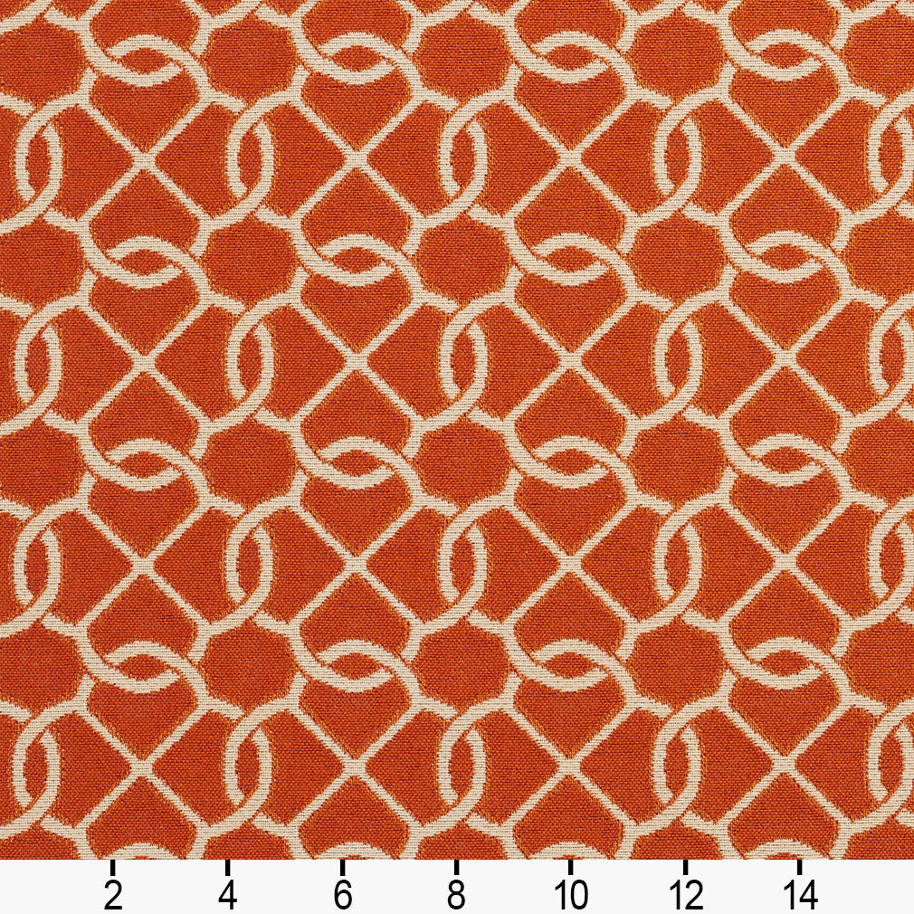 10610-02 Abstract & Geometric nan Orange & Rust Charlotte Select