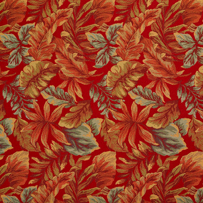 10620-01 Leaves,Tropical & Botanical nan Orange & Rust,Red & Burgundy Charlotte Select