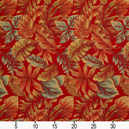 10620-01 Leaves,Tropical & Botanical nan Orange & Rust,Red & Burgundy Charlotte Select
