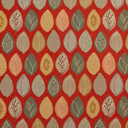 10640-03 Abstract & Geometric,Leaves nan Orange & Rust Charlotte Select