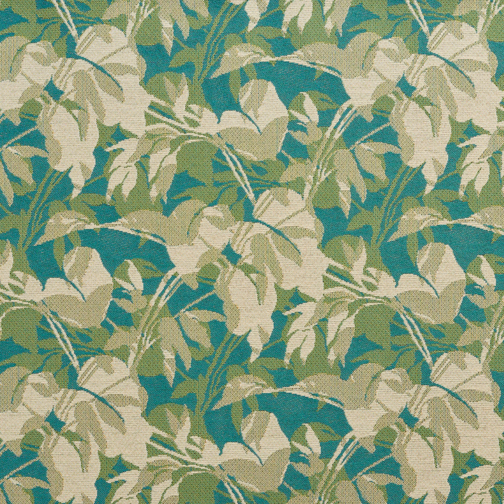 10660-02 Leaves,Tropical & Botanical nan Aqua & Teal,Green Charlotte Select