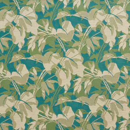 10660-02 Leaves,Tropical & Botanical nan Aqua & Teal,Green Charlotte Select