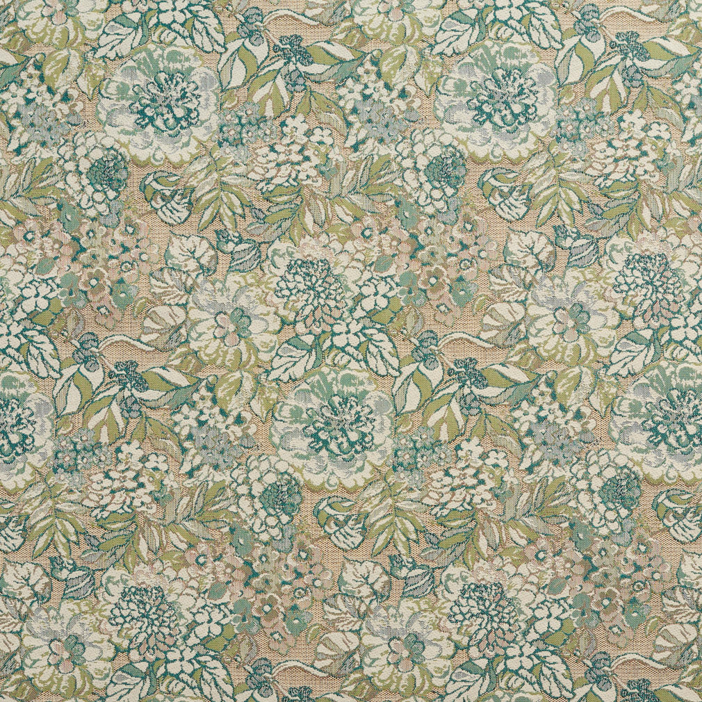 10720-01 Floral nan Aqua & Teal,Green Charlotte Select