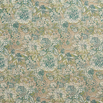10720-01 Floral nan Aqua & Teal,Green Charlotte Select