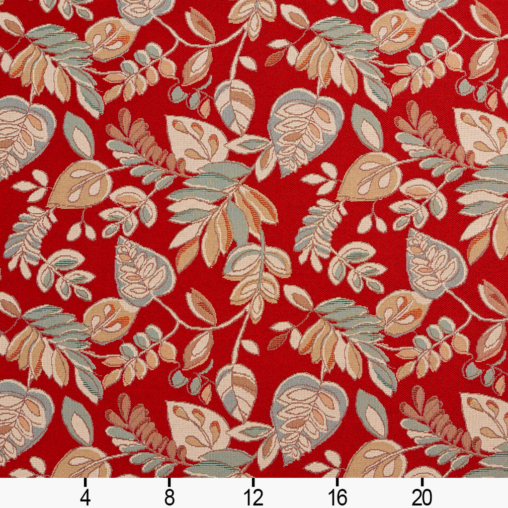 10750-01 Leaves,Tropical & Botanical nan Red & Burgundy Charlotte Select