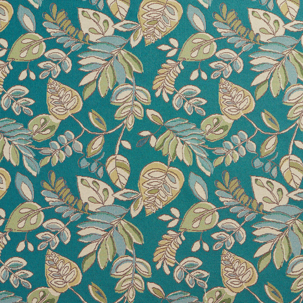 10750-02 Leaves,Tropical & Botanical nan Aqua & Teal Charlotte Select