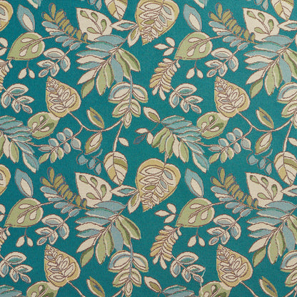 10750-02 Leaves,Tropical & Botanical nan Aqua & Teal Charlotte Select