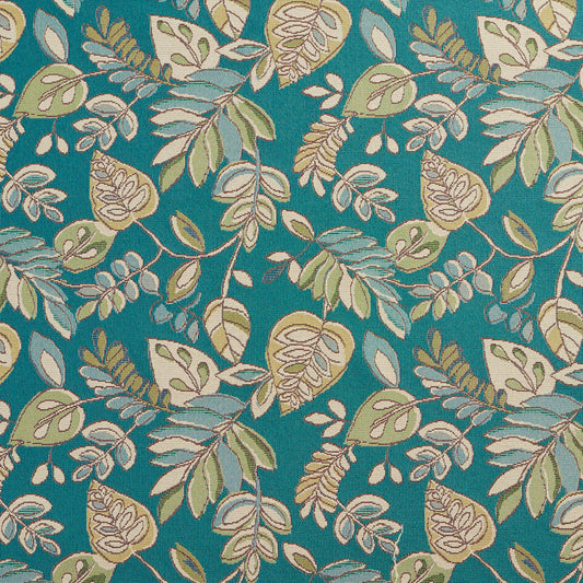 10750-02 Leaves,Tropical & Botanical nan Aqua & Teal Charlotte Select
