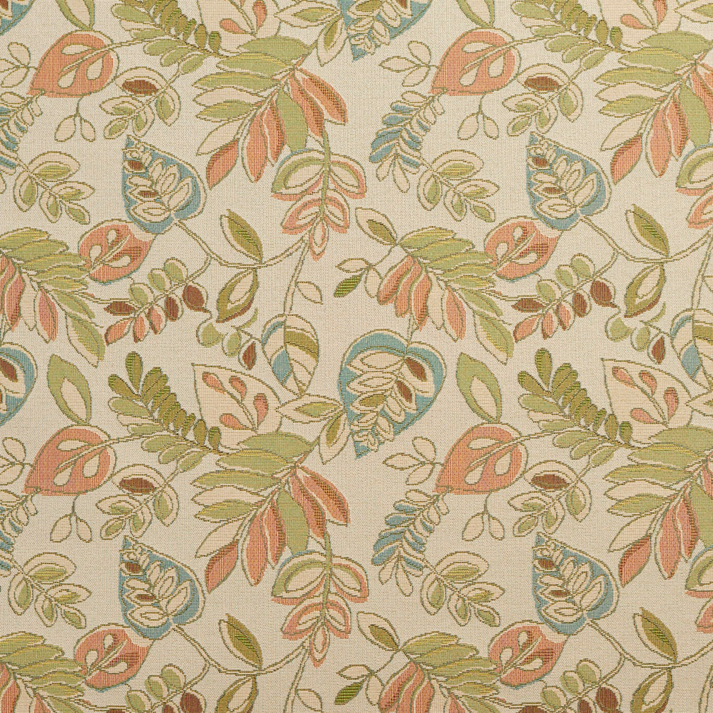 10750-03 Leaves,Tropical & Botanical nan Coral & Peach,Green Charlotte Select
