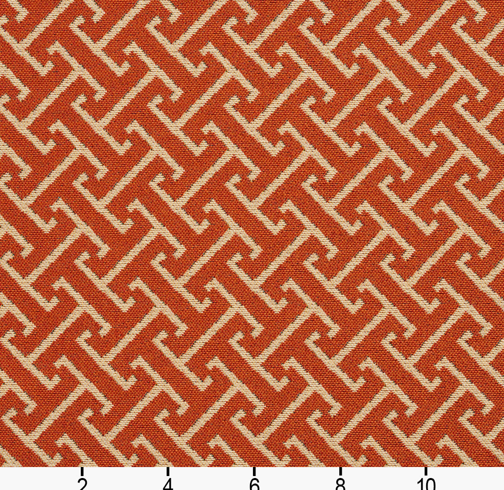 10760-05 Abstract & Geometric nan Orange & Rust Charlotte Select