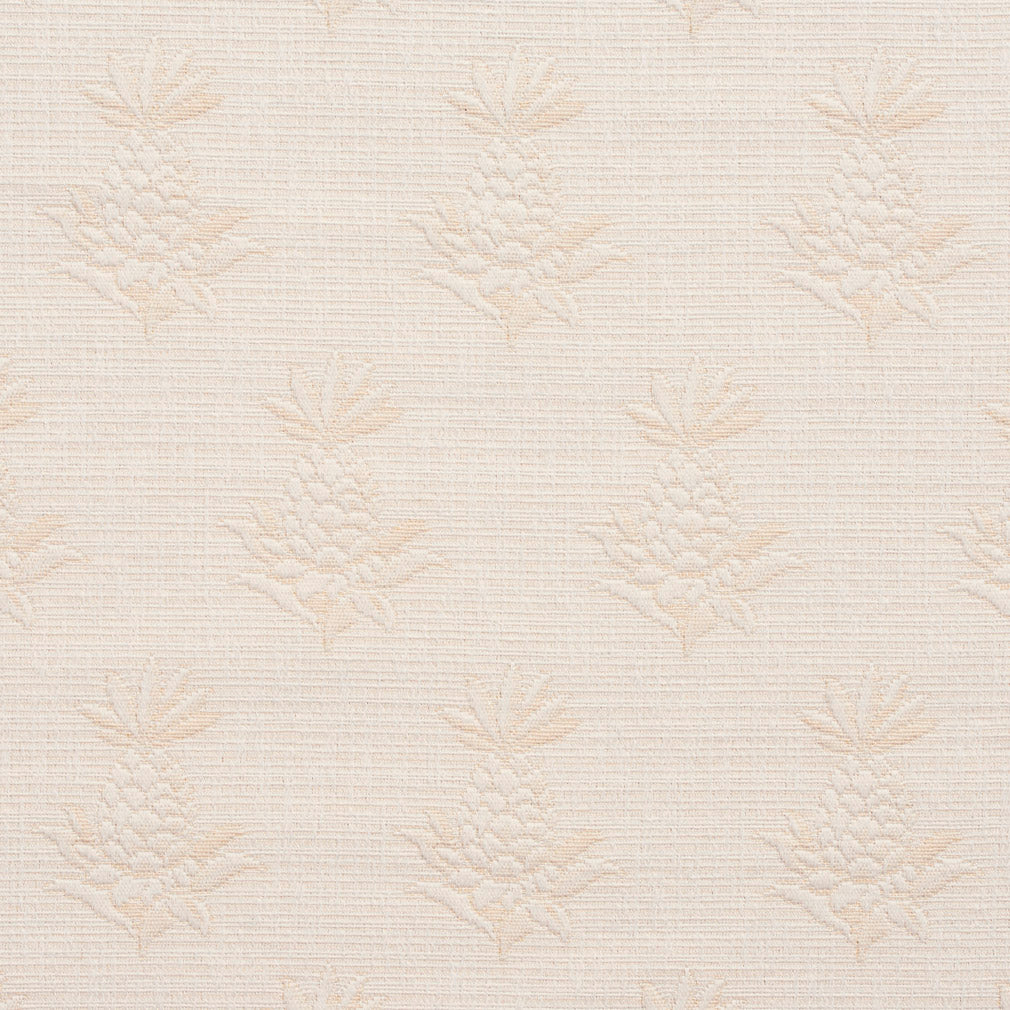1076 Novelty,Tropical & Botanical Pineapple Grove White & Ivory Charlotte Fabrics