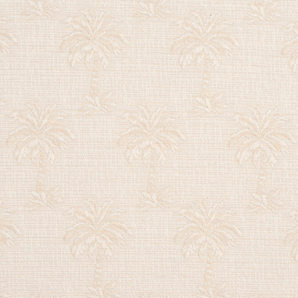 1077 Novelty,Tropical & Botanical Palm Beach White & Ivory Charlotte Fabrics