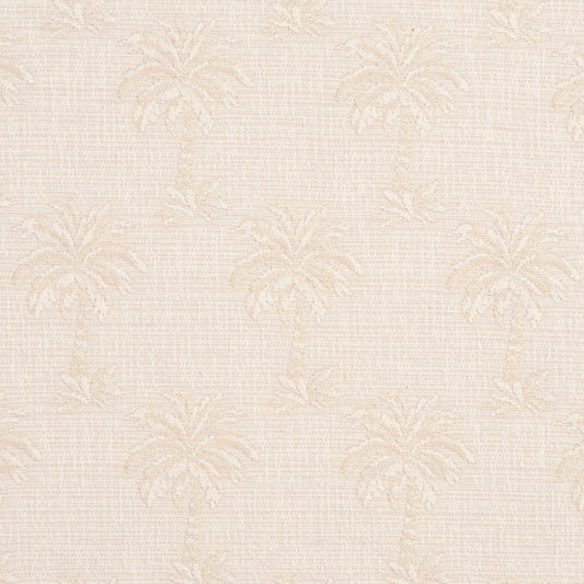 1077 Novelty,Tropical & Botanical Palm Beach White & Ivory Charlotte Fabrics