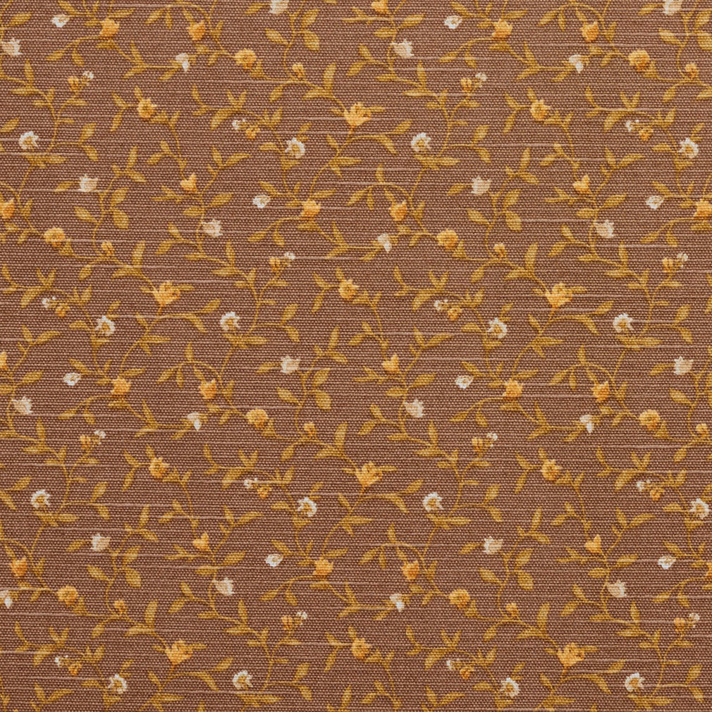 10850-02 Floral,Small Scale nan Brown,Gold & Yellow Charlotte Select