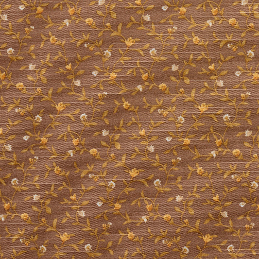 10850-02 Floral,Small Scale nan Brown,Gold & Yellow Charlotte Select