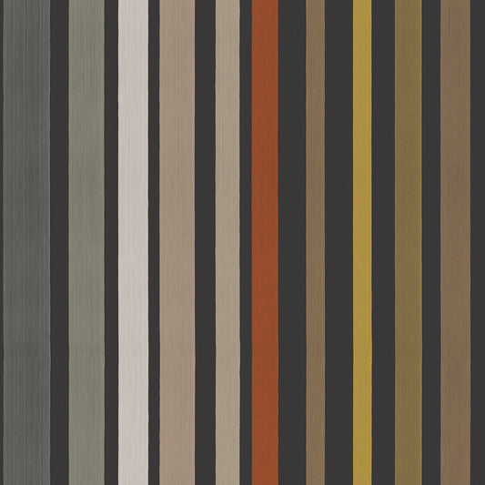 108/6031-CS CAROUSEL STRIPE Charcoal Cole & Son Wallpaper