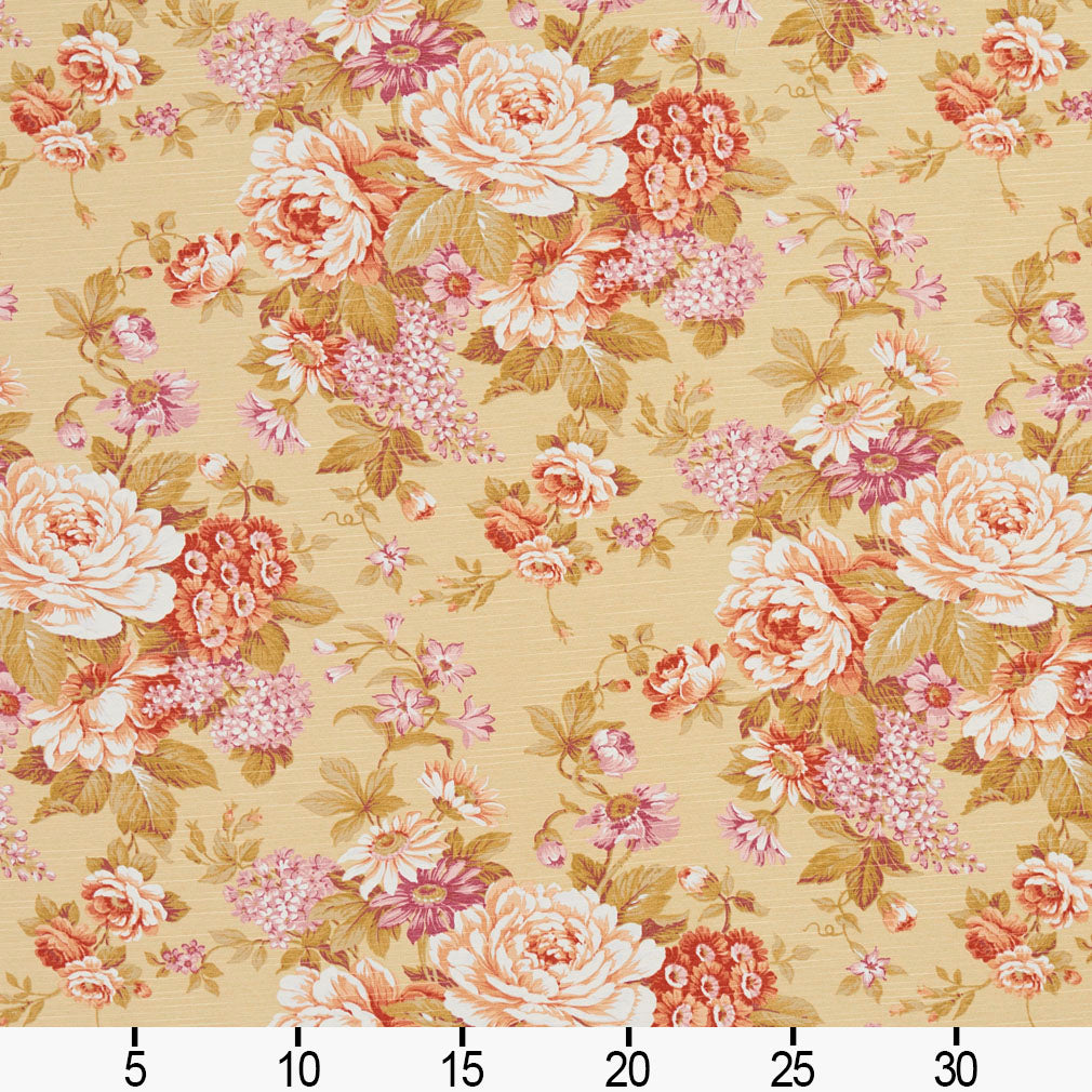 10910-02 Floral nan Gold & Yellow,Orange & Rust Charlotte Select